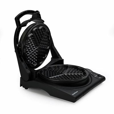 Black & Decker Double Flip Waffle Maker - 1200W - Black