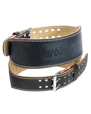 Harbinger 4 Padded Leather Weight Lifting Belt - Medium