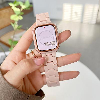 Resin Strap For Apple Watch Band 44mm 40mm 45mm 38mm 42mm 41mm