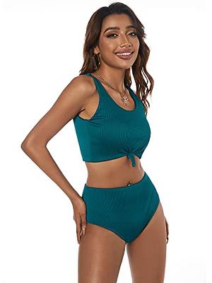  ZAFUL Womens Knotted Front Bikini Tops Crop Tank