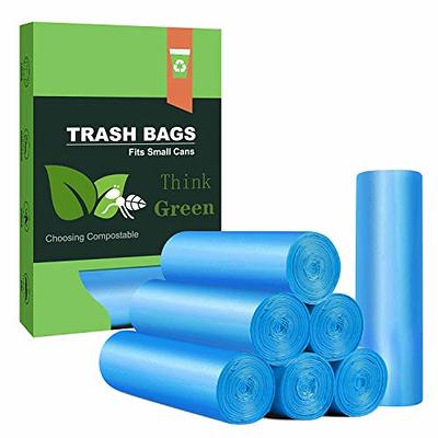 1.2 Gallon Strong Trash Bags Garbage Bags, Bathroom Trash Can Bin Liners,  Small Plastic Bags for home office kitchen, fit 5-6 Liter, 0.8-1.6 and  1-1.5