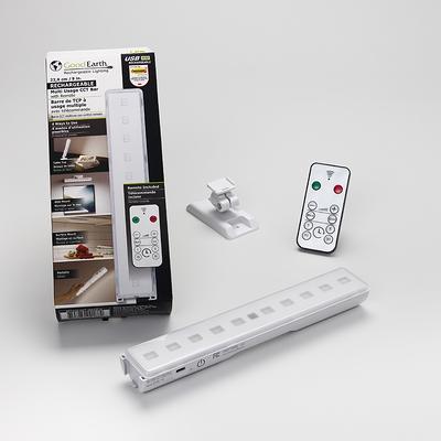 Energizer 10 2pk 70 Lumens Battery Operated LED Cabinet Lights Bar with  Wireless RF White