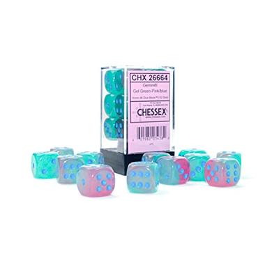 Gemini Dice Block  Set of 12 Size D6 Dice Designed for Board Games,  Roleplaying Games