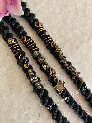 Hair Loc Jewelry Loc Jewelry for Dreadlocks Bronze Loc Accessory