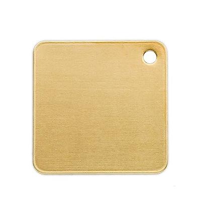 ABBECIAO 1-1/4 Inch Brass Square Blanks Polished for Metal Stamping and  Engraving 0.06 Thick Pet ID Tags Keychain Making. Pack of 10 - Yahoo  Shopping