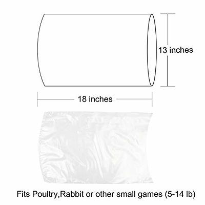 Poultry Shrink Bags,50Pack 13x18Inches Clear Poultry Heat Shrink Wrap BPA  Free Freezer with 50 Zip Ties,a Silicone Straw for Chickens,Rabbits - Yahoo  Shopping