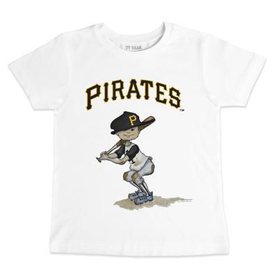 Youth Tiny Turnip White Pittsburgh Pirates Baseball Pow T-Shirt Size: Small