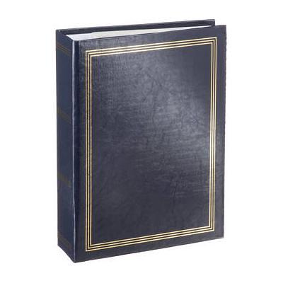 Pioneer Photo Albums T-12JF 12x12 3-Ring Binder Sewn Leatherette Silver  Tone Corner Scrapbook (Blue)