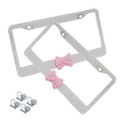 Crystal Bling Car Metal License Plate Frames