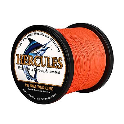 HERCULES Braided Fishing Line 12 Strands, 100-2000m 109-2196 Yards Braid Fish  Line, 10lbs-420lbs Test PE Lines for Saltwater Freshwater - Orange, 80lbs,  500m - Yahoo Shopping