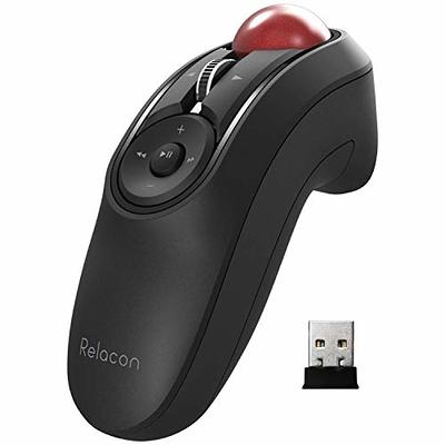 ELECOM Relacon Handheld Trackball Mouse, Thumb Control, 2.4GHz Wireless,  Ergonomic Design, 10-Button Function with Smooth Tracking, Windows11, MacOS  (M-RT1DRBK) - Yahoo Shopping