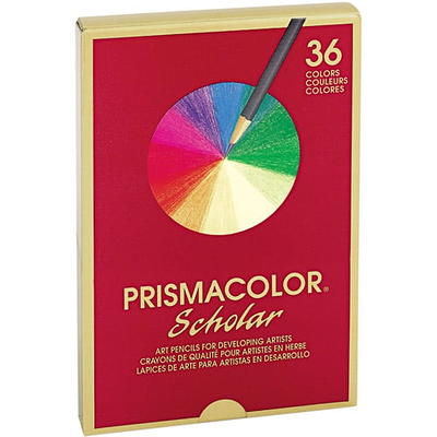 Scholar Colored Pencil Set, 3 mm, HB (#2.5), Assorted Lead/Barrel