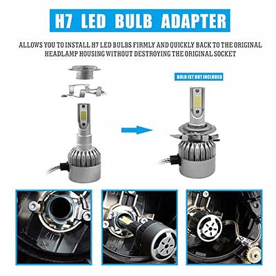 Yungeln 4Pcs H7 LED Headlight Bulb Adapter Holder H7 Base Mount Retainer,H7  Retainers Clip Socket Base compatibility with E-class X5 VW New Bora  Sagitar Buick Nissan - Yahoo Shopping