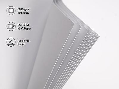 potricher 12 x 12 Inch Large DIY Scrapbook Photo Album 80 Pages Thick Kraft  Blank White Paper Memory Book for Wedding and Anniversary Family (White, 12  Inch) - Yahoo Shopping