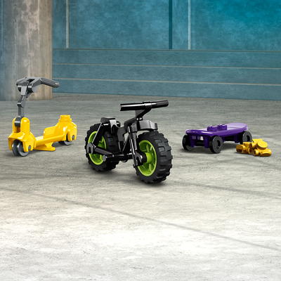 LEGO My City Street Skate Park 60364 Building Toy Set, Includes a  Skateboard, BMX Bike, Scooter