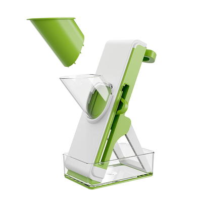 Mainstays 8pc Safe Mandoline Slicer High-Quality Multi-function Vegetable  Slicer (Green Glaze) - Yahoo Shopping