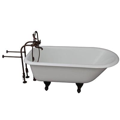 Barclay Products 5 ft. Acrylic Ball and Claw Feet Slipper Tub in