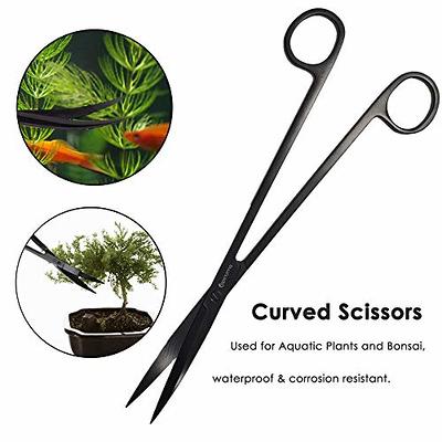 Aquarium Aquascape Tools Kit, Long 15 Inch Stainless Steel Aquatic Plants  Tools, 4 in 1 Anti-Rust Black Aquascaping Tweezers Scissors Spatula  Scrapers Tool Set for Fish Tank Cleaning Plant Trimming - Yahoo Shopping