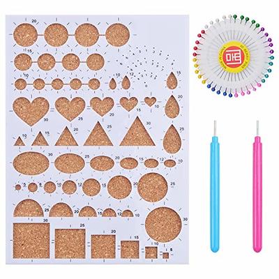 Beginners Paper Quilling Tools Kit Heart Template Board Paper