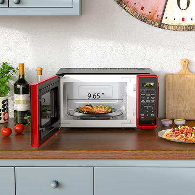 Mainstays 0.7 Cu. Ft. 700W Red Microwave Oven 