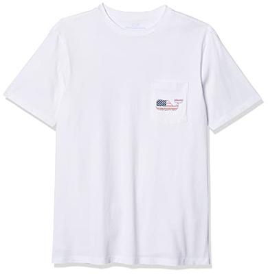 Vineyard Vines Men's Short Sleeve Whale Embroidery T-Shirt White