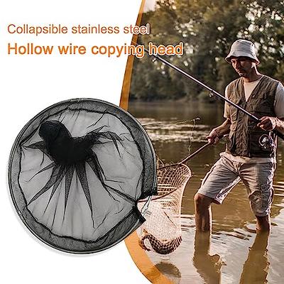 50cm Fishing Landing Net Aluminum Alloy Folding Landing Nets Portable  Collapsible Retractable Fishing Net Foldable Fishing Tools