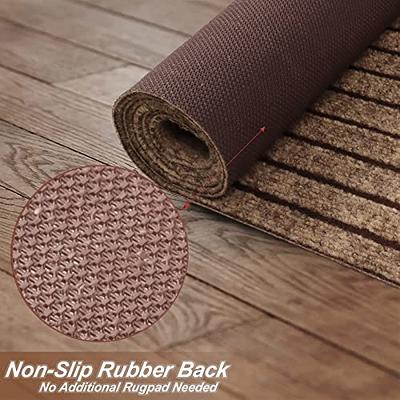 2' x 6' Runner Rugs with Rubber Backing, Indoor Outdoor Utility Carpet  Runner Rugs, Stripe Brown, Can Be Used as Aisle for The RV and Boat,  Laundry Room and Balcony - Yahoo