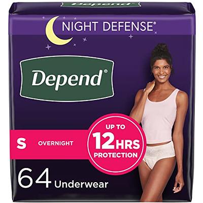 Depend Night Defense Adult Incontinence Underwear For Women - Overnight  Absorbency - Xxl - Blush - 40ct : Target