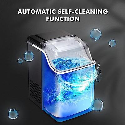 Nugget Ice Makers Portable Countertop, 33lbs/24H, Self-Cleaning, w/Scoop &  Basket for Home, Kitchen, Office, Bar, Party