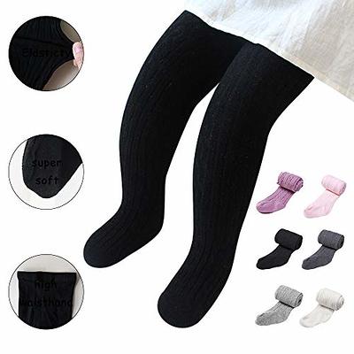 Baby Toddler Girls Tights Seamless Cable Knit Cotton Leggings