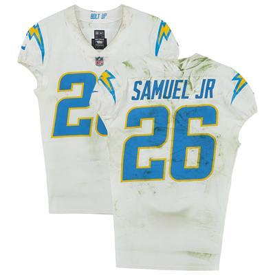 Donte Jackson Carolina Panthers Game-Used #26 White Jersey vs. New York  Giants on October 24