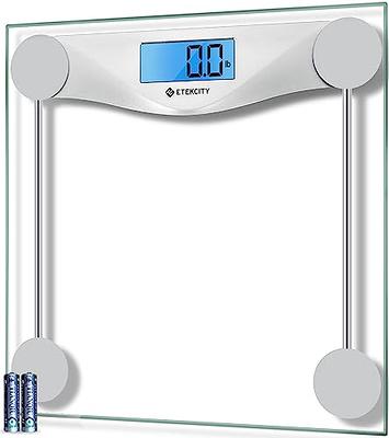 INEVIFIT Bathroom Scale, Highly Accurate Digital Bathroom Body Scale,  Measures Weight up to 400 lbs. Includes Batteries