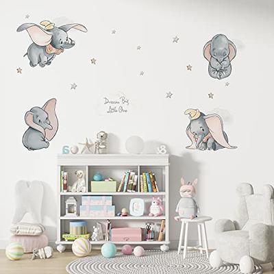 Wall Sticker Decal Cartoon Elephant Butterfly Wall Stickers For Kids Rooms  Children's Bedroom Wall Decorative Kids Wall Sickers