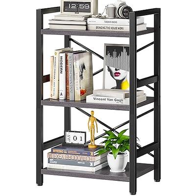 Furologee 5 Tier Bookshelf with Drawer, Tall Narrow Bookcase with Shelves,  Wood and Metal Book Shelf Storage Organizer, Industrial Display Standing Shelf  Unit for Bedroom, Living Room, Rustic Brown - Yahoo Shopping