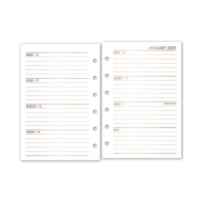 Buy FOILED Pocket Rings Tabbed Month on 2 Pages Deluxe Planner Online in  India 