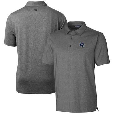 Men's Cutter & Buck Gray Indianapolis Colts Helmet Forge Tonal Stripe Stretch Polo Size: Medium