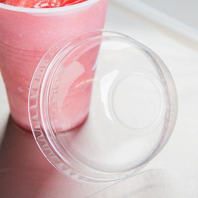 Clear PET Smoothie Cups with Domed Lid and Spoon Straw