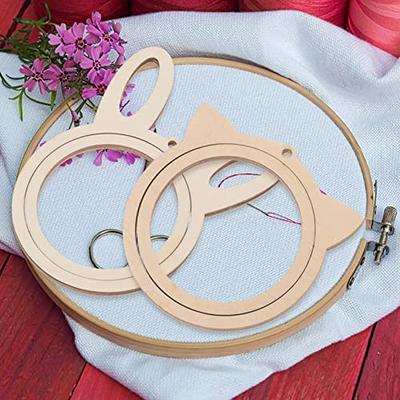 Pastel Coloured Embroidery Hoops, Square Plastic Colourful Hoops