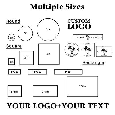 Medium Custom Stamp for Rectangle Logos