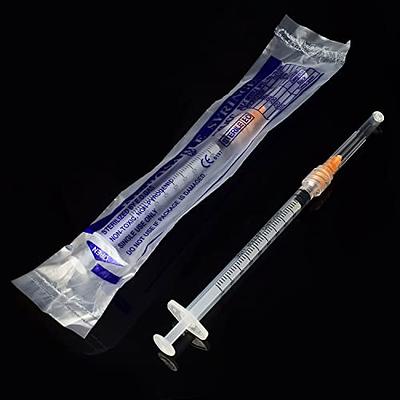 1cc/ml Syringe with 25G 1 inch Needle, for Scientific Labs, Industrial,  Liquid Measuring, Dispensing, Pack of 20