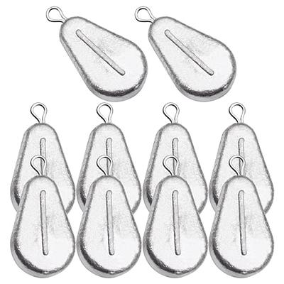 BLUEWING Fishing Sinkers Weights Saltwater Streamlined Fishing Sinker  Weight Bullet Lead Sinkers Fishing 3oz 