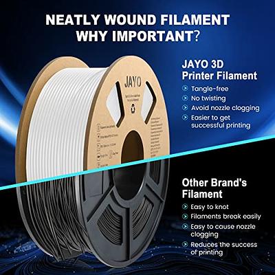 JAYO PLA+ Filament 1.75mm, PLA Plus 3D Printer Filament 1.1KG, Dimensional  Accuracy +/- 0.02mm, Neatly Wound Filament, 1.1 KG Spool(2.42 LBS), 2 Pack,  PLA+ Filament 2.2KG in Total, Black+White - Yahoo Shopping