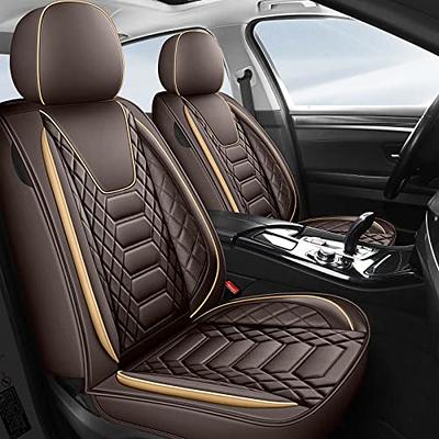 IVICY Linen Car Seat Cover for All Seasons Soft & Breathable Front Premium  Covers with Non-Slip Protector Universal Fits Most Automotive, Van, SUV