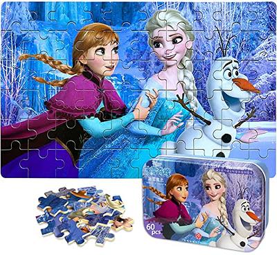 Disney Princess 48-Piece Puzzle in Tin with Handle, for Families and Kids Ages 4 and Up