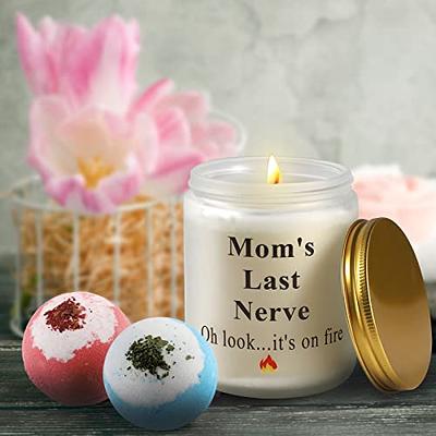 Mom's Last Nerve on Fire Candle My Last Nerve Candle Funny Mothers Day  Gifts Moms Birthday Candle Funny Candles for Mom Custom Gift for Mom 