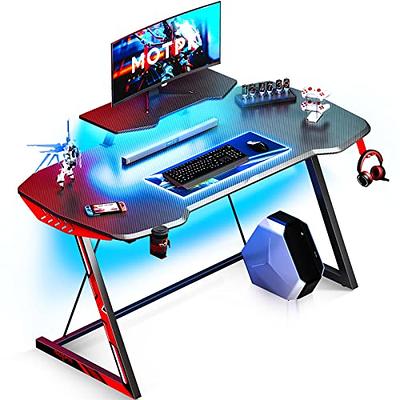 Inbox Zero 47 Gaming Desk, Z-Shape Large Size, With Cable Management  System (Black) Inbox Zero - Yahoo Shopping