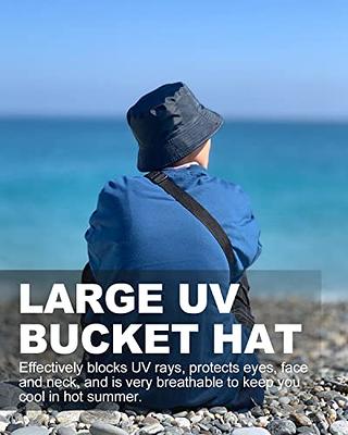 Women Men Beach Summer Sun Cap Oversize Bucket Hat Big Large Head Quick  Drying