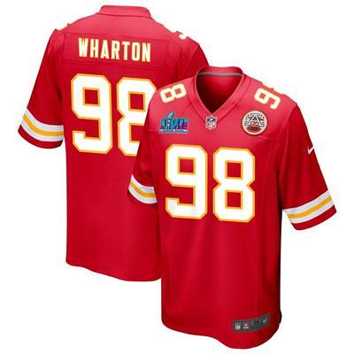 Tershawn Wharton Men's Nike Red Kansas City Chiefs Custom Game Jersey