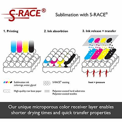 S-RACE Sublimation Paper 8.5 x 11 inch, 100 Sheets - For Printers With  Sublimation Inks, e.g. compatible with Epson, Sawgrass, Ricoh etc. - Fast  Drying, Smear-Proof, Vibrant Colors - Yahoo Shopping