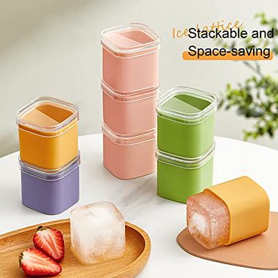 Ice Cube Trays With Lids, Silicone Ice Cube Molds, Flexible 24 Cubes Ice  Trays, Ice Cube for Whiskey, Cocktail & Summer Drinks 